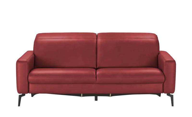 Hukla Einzelsofa  Jona ¦ rot ¦ Maße (cm): B: 214 H: 88 T: 124.0 Polstermöbel > Sofas > 3-Sitzer - Höffner