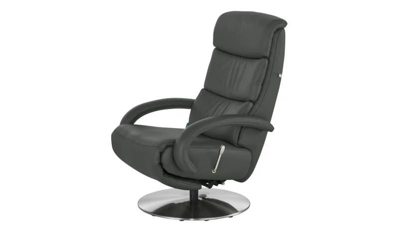 Hukla Leder-Relaxsessel  Florian ¦ grau ¦ Maße (cm): B: 73 H: 109 T: 91.0 Polstermöbel > Sessel > Relaxsessel - Höffner