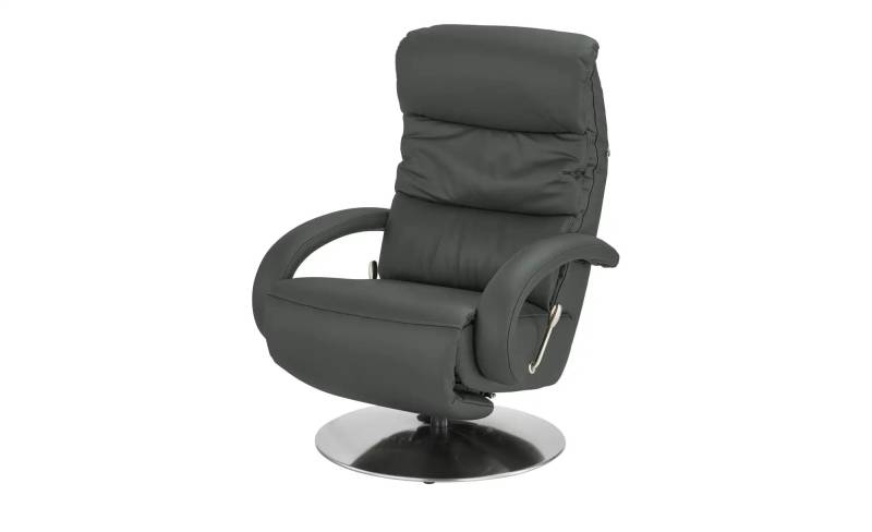 Hukla Leder-Relaxsessel  Florian ¦ grau ¦ Maße (cm): B: 73 H: 102 T: 91.0 Polstermöbel > Sessel > Relaxsessel - Höffner