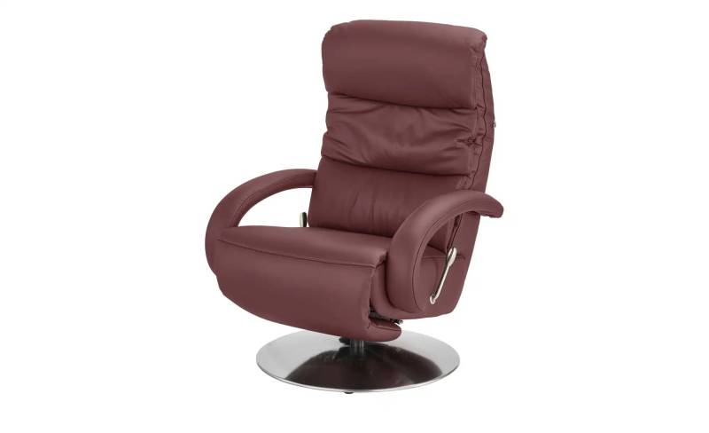 Hukla Leder-Relaxsessel  Florian ¦ rot ¦ Maße (cm): B: 73 H: 102 T: 91.0 Polstermöbel > Sessel > Relaxsessel - Höffner