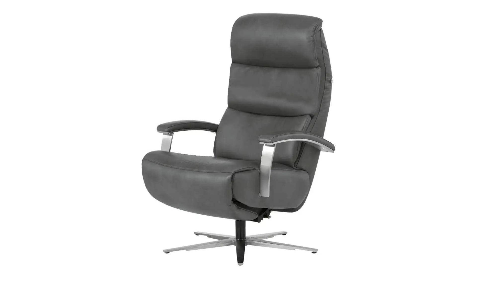 Hukla Ledersessel  Florian ¦ grau ¦ Maße (cm): B: 73 H: 115 T: 91.0 Polstermöbel > Sessel > Ledersessel - Möbel Kraft