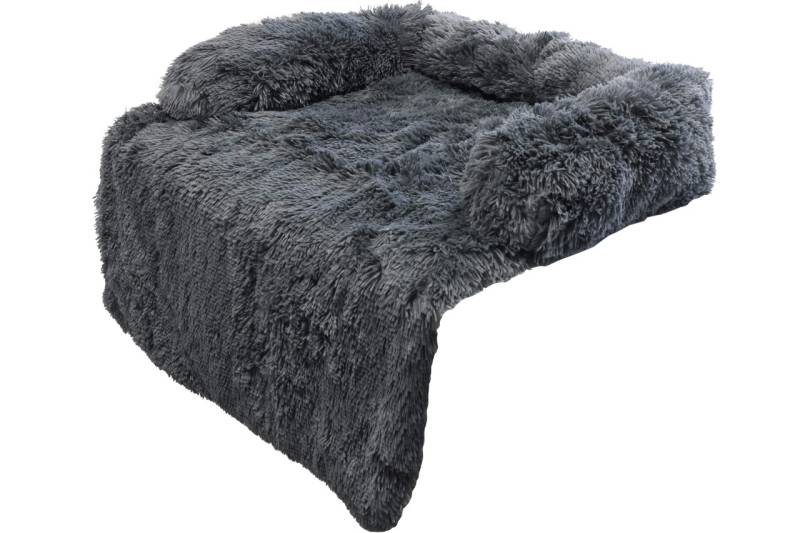 Hunde Sofakissen Jimmy 105 x 95 cm grau Hundekissen Schlafplatz flauschig