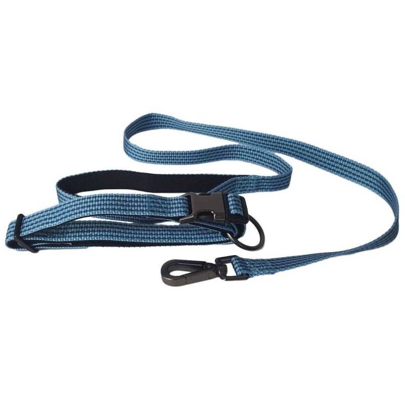 Hundeleine mit Hundehalsband Nylon Flamingo Jannu Blau 100 cmx20 mm 20-35 cmx10