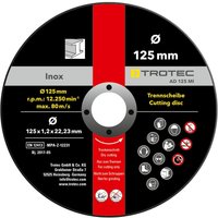 INOX-Metall-Trennscheibe AD 125 MI im 12er-Vorteilspaket von Trotec
