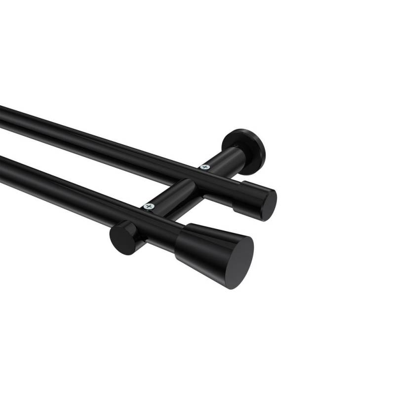 INTERDECO GARDINENSTANGEN-SET Schwarz