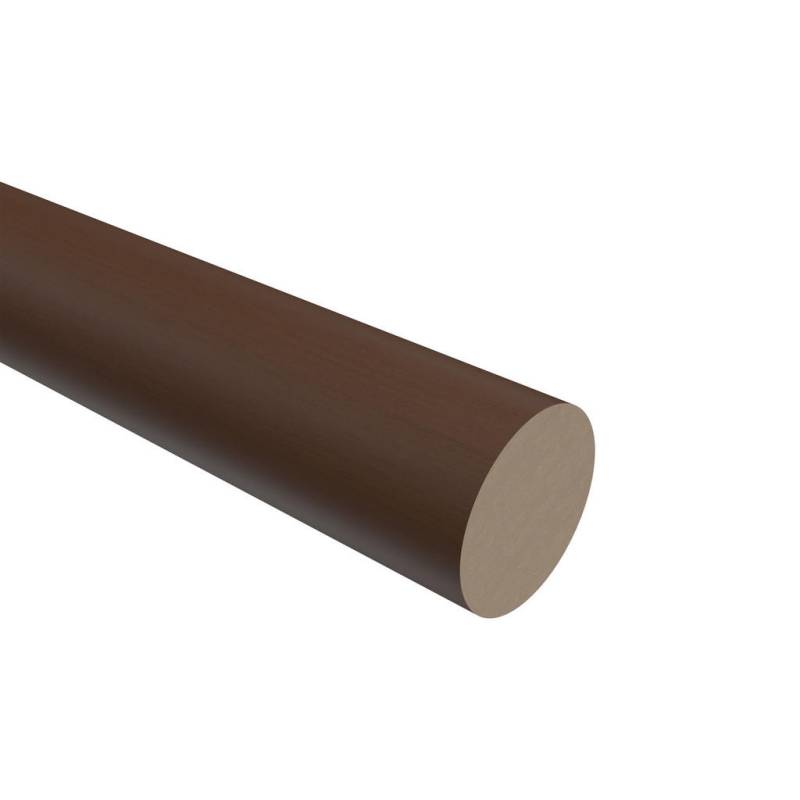 Interdeco Rundstange, Nussbaum, Holz, 100 cm, Wohntextilien, Gardinen & Vorhänge, Gardinen-Stangen von INTERDECO