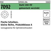 No Brand - ISO7092 m 3 verzinkt Scheibe (DIN433) von NO BRAND