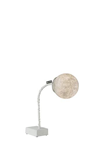 In-es.artdesign Micro T Luna, Tischlampe, E14, Weiß Basis