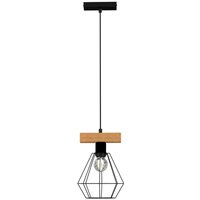 Industrial Hängelampe Metall Holz Schwarz Natur E27 Industrial Hängelampe Metall Holz Schwarz Natur E27 von Luminex
