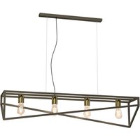 Industrial Pendelleuchte Metall in Gold E27 100 cm XXL Industrial Pendelleuchte Metall in Gold E27 100 cm XXL von Luminex