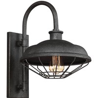 Industrie Wandlampe ALVER Anthrazit Metallic B30cm von ELSTEAD