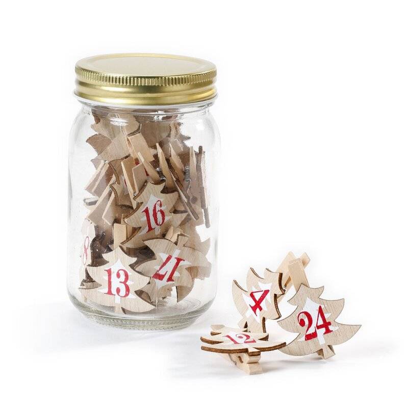 Inge Glas - Adventskalender Klammern