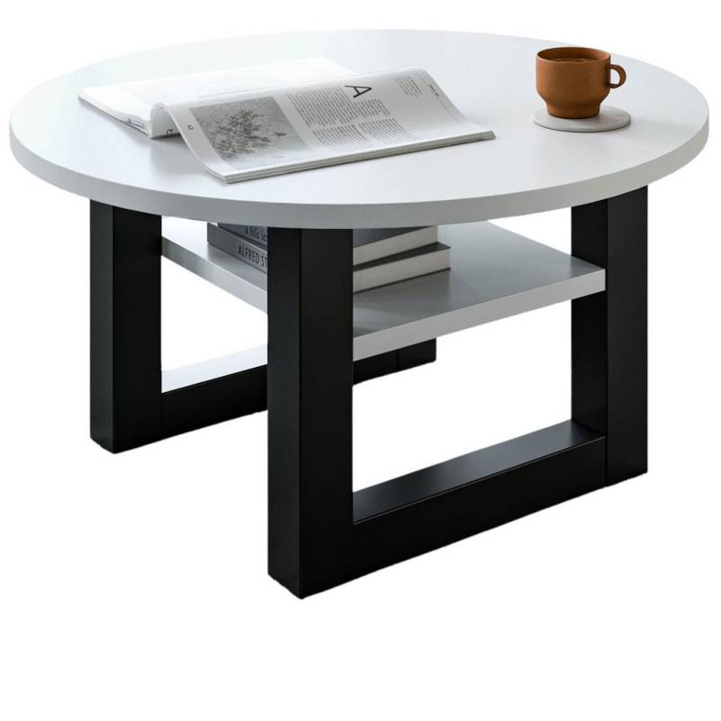 Inn.Furn COUCHTISCH Weiß, Grau