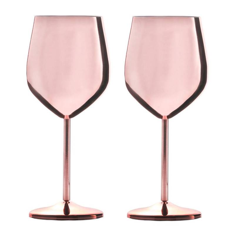 Intirilife WEINGLAS-SET Rosa