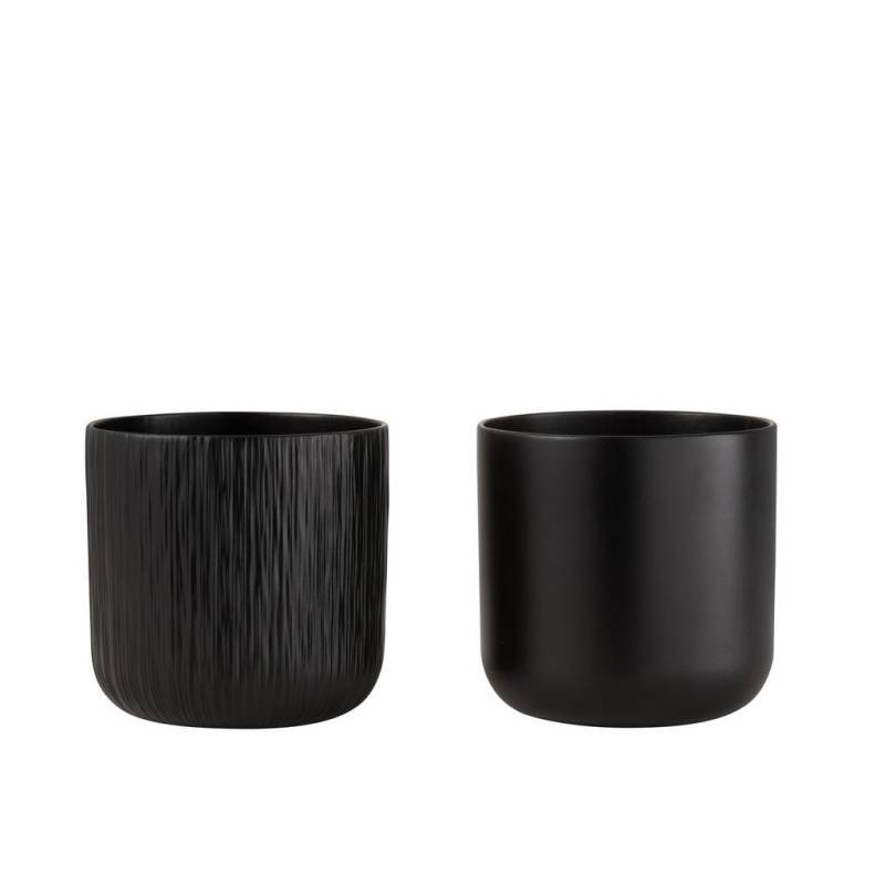 J-Line BLUMENTOPF Schwarz