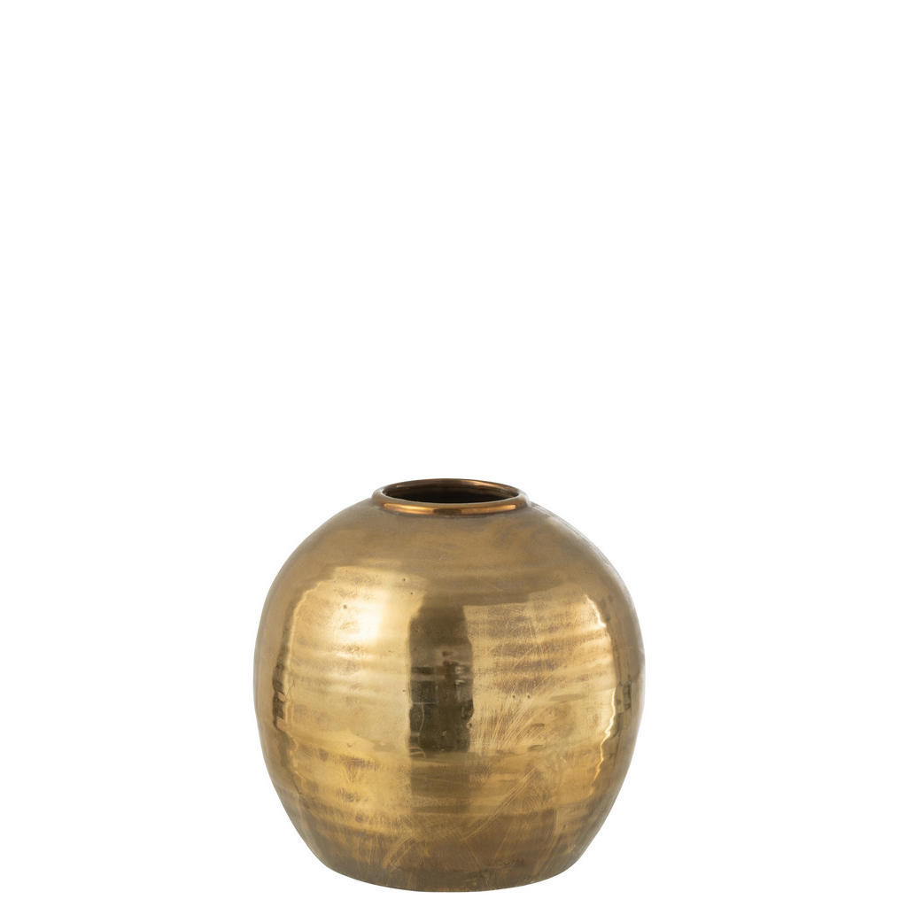 J-Line Vase, Gold, Keramik, 28 cm, Dekoration, Vasen, Keramikvasen J-Line Vase, Gold, Keramik, 28 cm, Dekoration, Vasen, Keramikvasen von J-Line