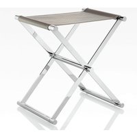JOOP! BATHLINE - Hocker Lederoptik geprägt - Farbe: Grau/Chrom JOOP! BATHLINE - Hocker Lederoptik geprägt - Farbe: Grau/Chrom