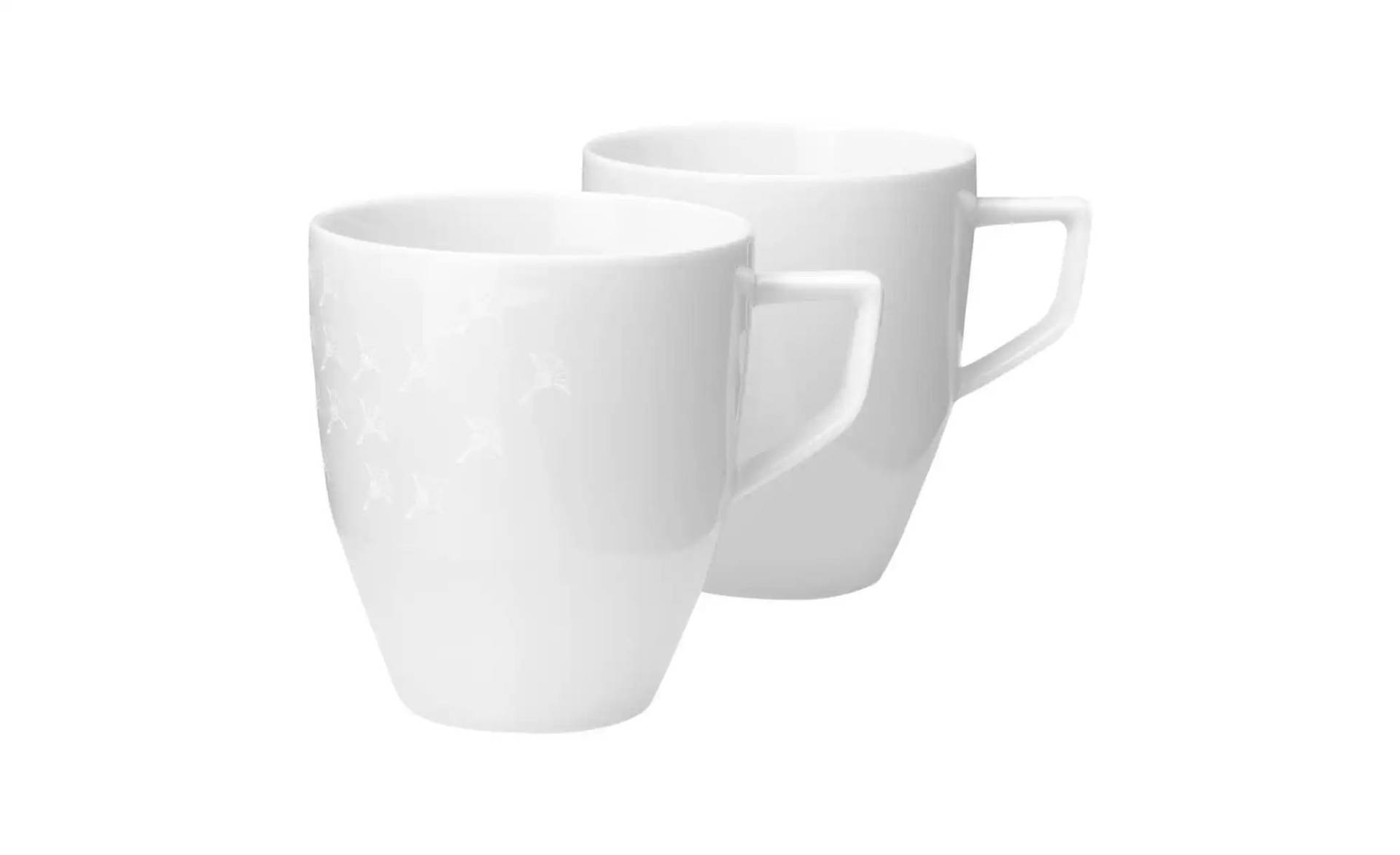 JOOP! Becher 2er-Set   ¦ weiß ¦ Porzellan ¦ Maße (cm): B: 8,5 H: 9,5 Geschirr > Becher - Möbel Kraft