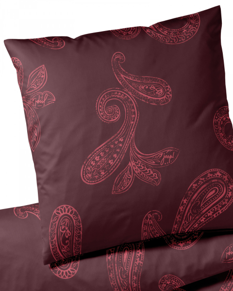 JOOP! Bettwäsche Paisley 4120 - Farbe: Rouge - 01 - 80x80 cm - 135x200 cm