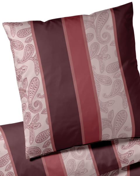 JOOP! Bettwäsche Paisley Stripes 4121 - Farbe: Rouge - 01 - Kissen 40x80 cm JOOP! Bettwäsche Paisley Stripes 4121 - Farbe: Rouge - 01 - Kissen 40x80 cm