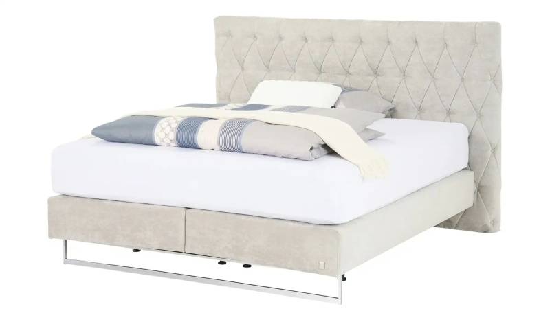 JOOP! Boxspringbett  Cubic Chesterfield ¦ beige ¦ Maße (cm): B: 211 H: 136 Betten > Boxspringbetten > Boxspringbetten 180x200 - Höffner