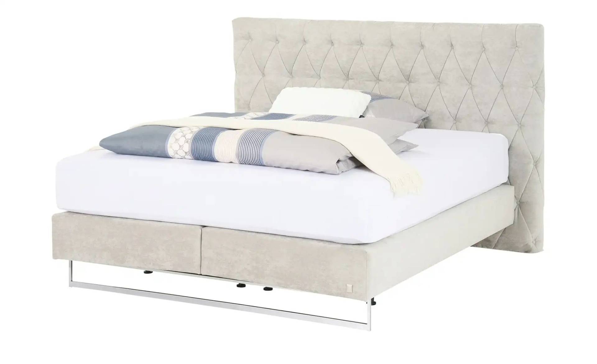 JOOP! Boxspringbett  Cubic Chesterfield ¦ beige ¦ Maße (cm): B: 211 H: 136 Betten > Boxspringbetten - Möbel Kraft