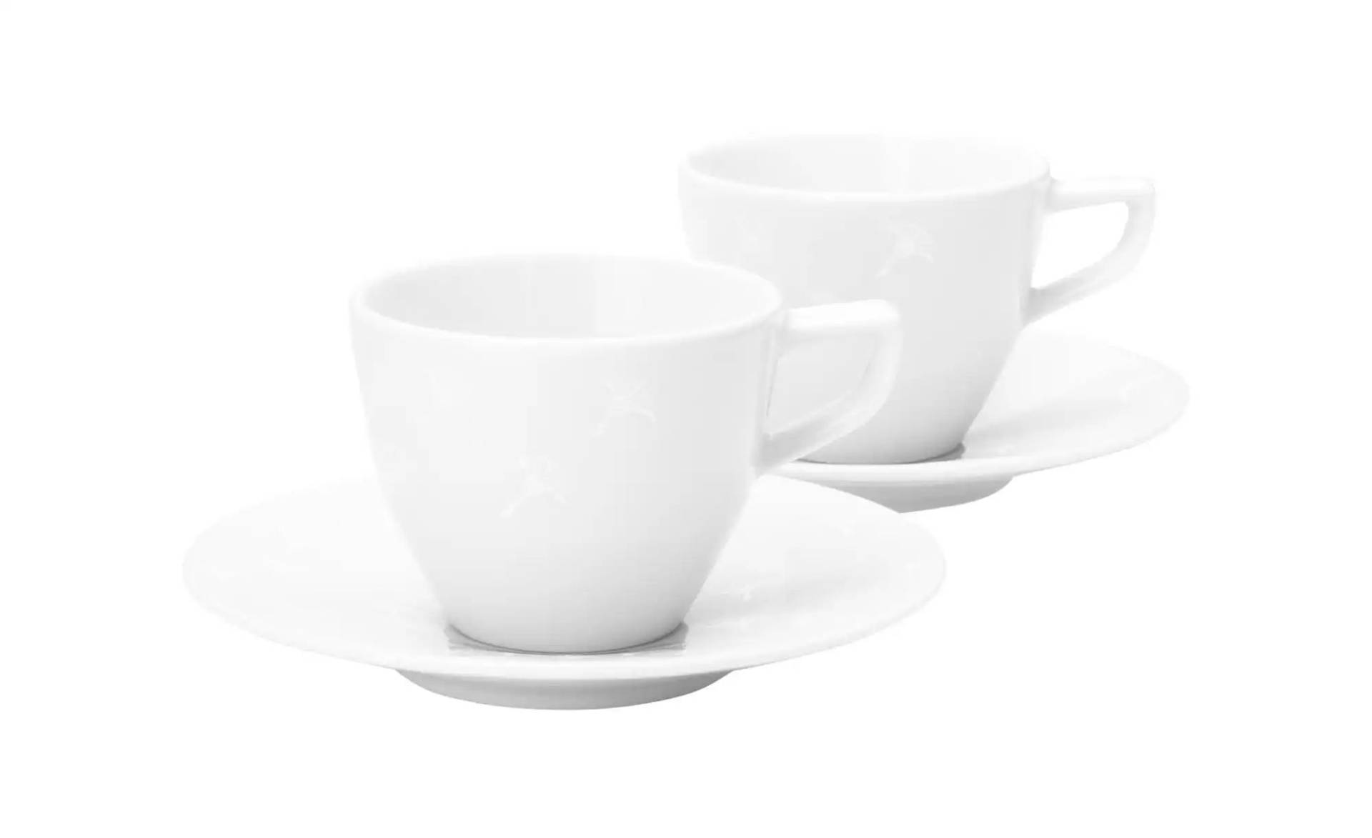 JOOP! Espressotasse 2er-Set   ¦ weiß ¦ Porzellan ¦ Maße (cm): B: 1 H: 5 Geschirr > Einzelgeschirrteile - Höffner