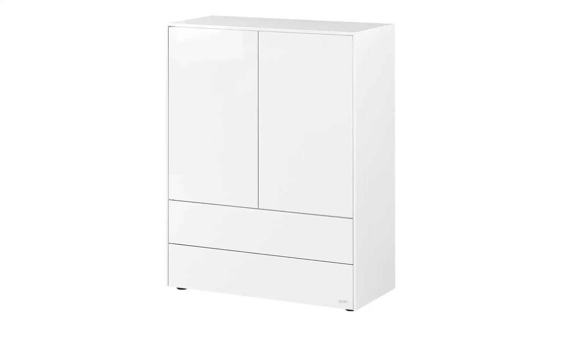 JOOP! Highboard  Gloss Base ¦ weiß ¦ Maße (cm): B: 92,5 H: 118,5 T: 42,4 Kommoden & Sideboards > Highboards - Höffner