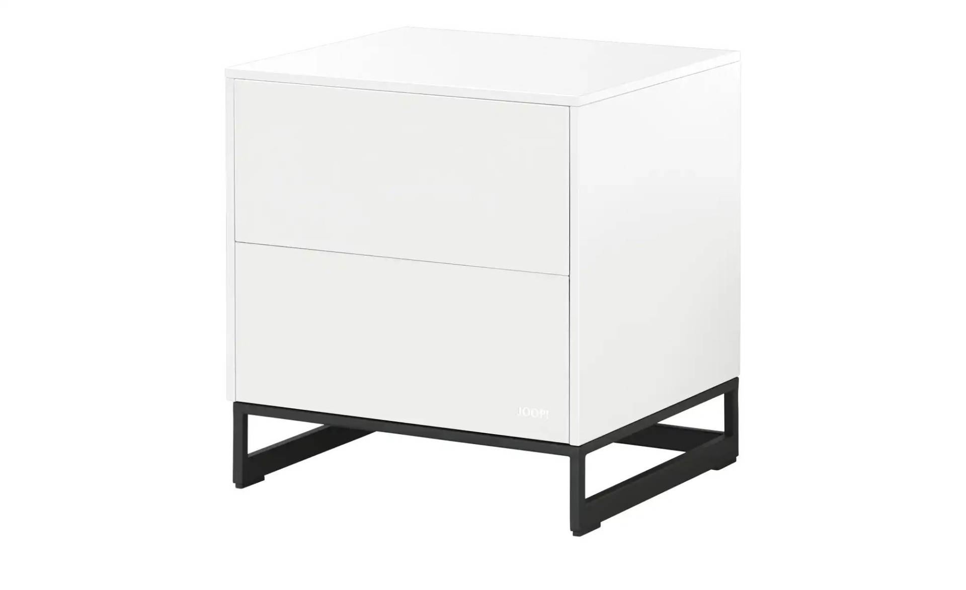 JOOP! Nachtkommode  Gloss Cubic Black ¦ weiß ¦ Maße (cm): B: 47,5 H: 50,5 T: 42,4 Kommoden & Sideboards > Kommoden - Höffner