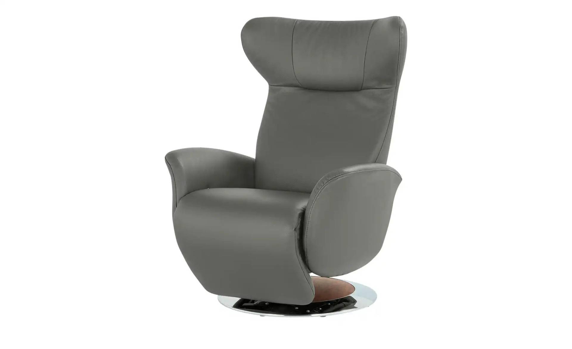 JOOP! Relaxsessel aus Leder  Lounge 8140 ¦ grau ¦ Maße (cm): B: 85 H: 109 T: 88 Polstermöbel > Sessel > Drehsessel - Möbel Kraft