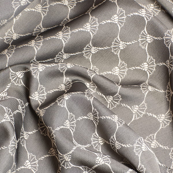 JOOP! Vorhang Gardine Allover mit Ösen - Farbe: Kitt - 021 - 140x250 cm