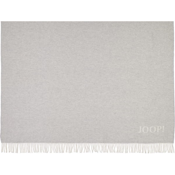 JOOP! Wohndecke Fine-Doubleface - Größe: 130x180 cm - Farbe: Silber-Natur