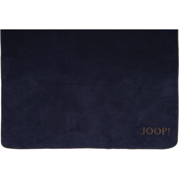 JOOP! Wohndecke Uni-Doubleface - Größe: 150x200 cm - Farbe: Marine-Karamell JOOP! Wohndecke Uni-Doubleface - Größe: 150x200 cm - Farbe: Marine-Karamell