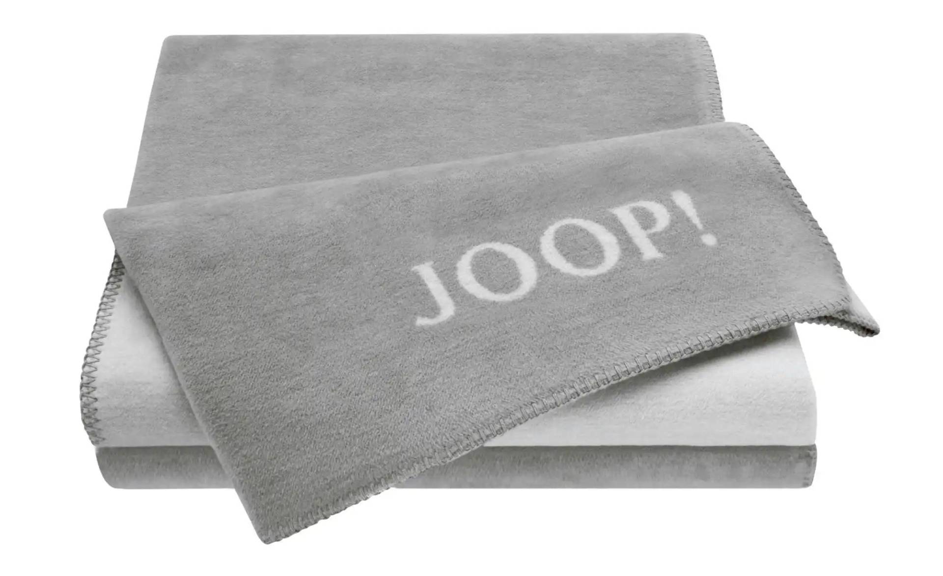 JOOP! Wohndecke Uni Doubleface   ¦ grau ¦ Baumwollmischgewebe ¦ Maße (cm): B: 150 H: 1 Heimtextilien > Kuscheldecken - Möbel Kraft