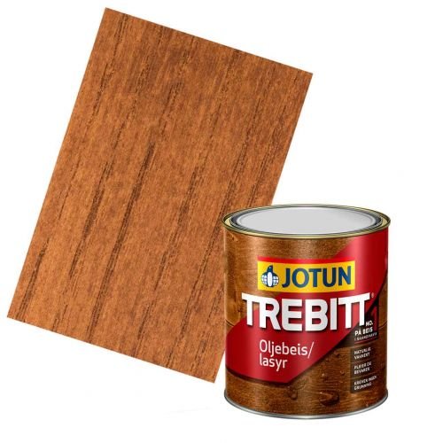 JOTUN TREBITT Lasur 10009 Eiche dunkel 0,75l - Skandinavische Holzschutzlasur von Jotun