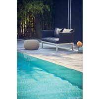 Garten Sofa Domino 2-Sitzer, Taupe/Schwarz