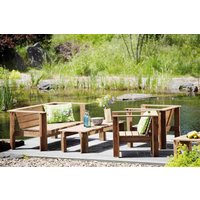Lounge Batten Sofa aus recyceltem Teakholz