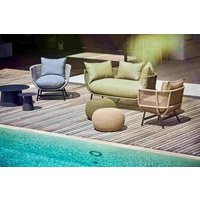 Loungesessel Suka aus Aluminium, Olive
