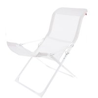 Sessel Fiesta aus weißen Aluminium, Weiß
