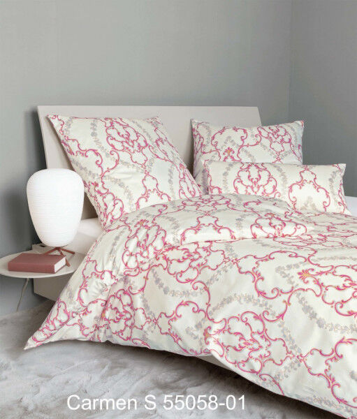 Janine Janine Interlock-Jersey Bettwäsche CARMEN S 55058 fuchsia pink Größe:  135x200 cm + 80x80 cm