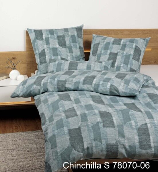 Janine Janine Edelflanell Bettwäsche Chinchilla S 78070 salbei jade Größe: 155x220 cm + 80x80 cm Janine Janine Edelflanell Bettwäsche Chinchilla S 78070 salbei jade Größe: 155x220 cm + 80x80 cm