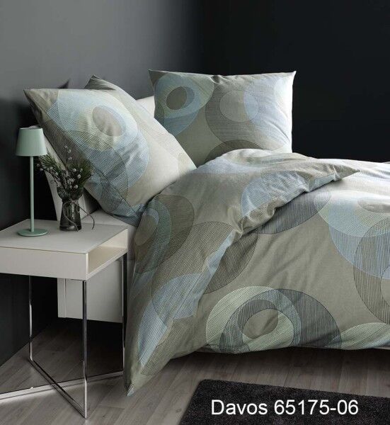 Janine Janine Feinbiber Bettwäsche DAVOS 65175 salbeigrün Größe: 200x200 cm + 2x80x80 cm Janine Janine Feinbiber Bettwäsche DAVOS 65175 salbeigrün Größe: 200x200 cm + 2x80x80 cm