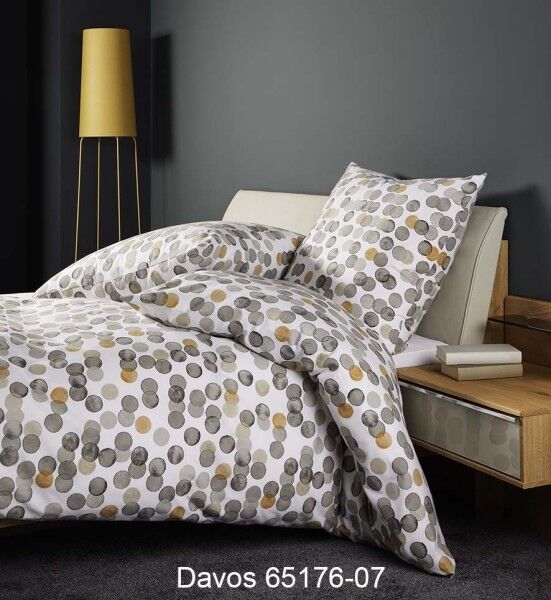 Janine Janine Feinbiber Bettwäsche DAVOS 65176 greige ockergelb Größe: 155x220 cm + 80x80 cm Janine Janine Feinbiber Bettwäsche DAVOS 65176 greige ockergelb Größe: 155x220 cm + 80x80 cm