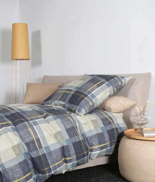 Janine Janine Feinbiber Bettwäsche DAVOS 65159 denimblau Größe: 200x200 cm + 2x80x80 cm Janine Janine Feinbiber Bettwäsche DAVOS 65159 denimblau Größe: 200x200 cm + 2x80x80 cm