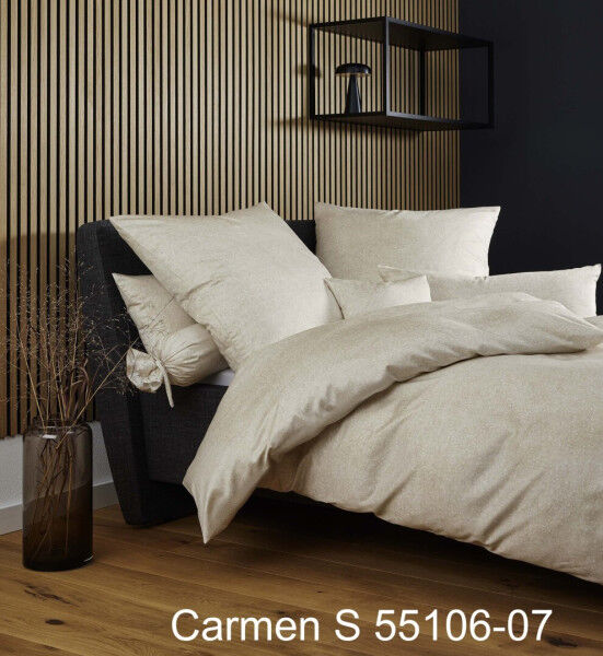 Janine Janine Interlock-Jersey Bettwäsche CARMEN S 55106 beige Größe:  40x80 cm