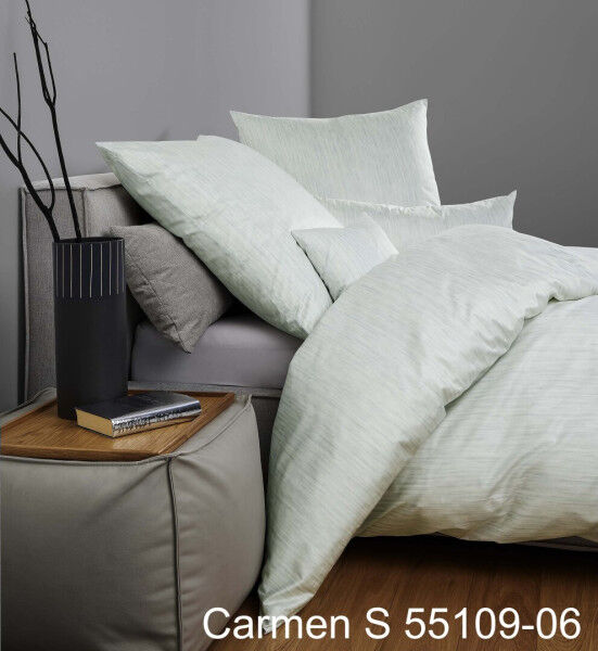 Janine Janine Interlock-Jersey Bettwäsche CARMEN S 55109 salbeigrün Größe: 80x80 cm Janine Janine Interlock-Jersey Bettwäsche CARMEN S 55109 salbeigrün Größe: 80x80 cm