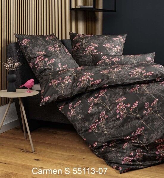 Janine Janine Interlock-Jersey Bettwäsche CARMEN S 55113 braun pink Größe:  40x80 cm