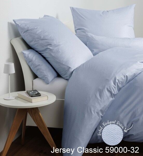 Janine Janine Interlock-Jersey Bettwäsche JERSEY CLASSIC 59000 perlblau Größe: 80x80 cm Janine Janine Interlock-Jersey Bettwäsche JERSEY CLASSIC 59000 perlblau Größe: 80x80 cm
