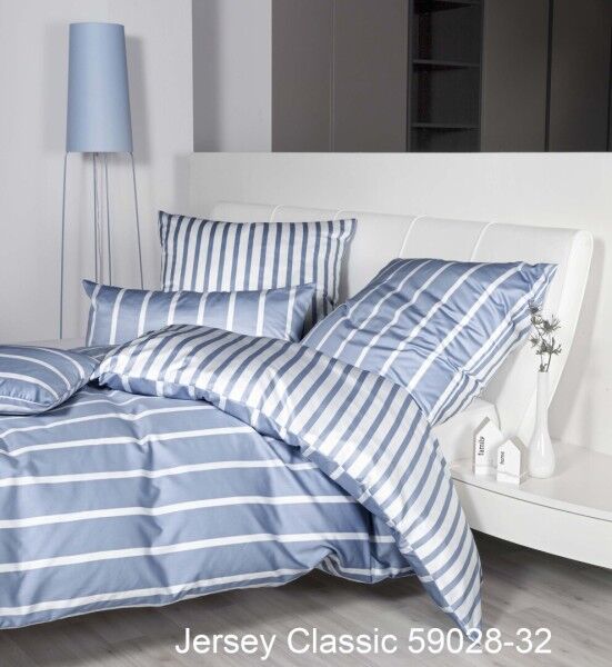 Janine Janine Interlock-Jersey Bettwäsche JERSEY CLASSIC 59028 perlblau Größe: 155x220 cm + 80x80 cm Janine Janine Interlock-Jersey Bettwäsche JERSEY CLASSIC 59028 perlblau Größe: 155x220 cm + 80x80 cm
