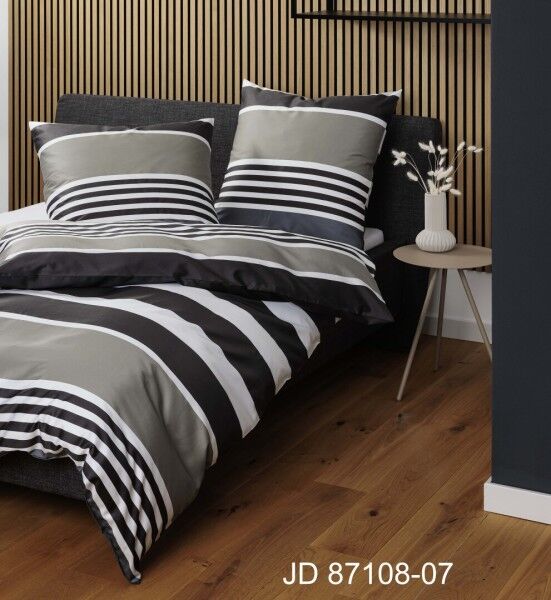Janine Janine Mako-Satin Bettwäsche J. D. 87108 braun grau Größe: 240x220 cm + 2x80x80 cm Janine Janine Mako-Satin Bettwäsche J. D. 87108 braun grau Größe: 240x220 cm + 2x80x80 cm
